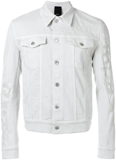 dior white denim jacket.